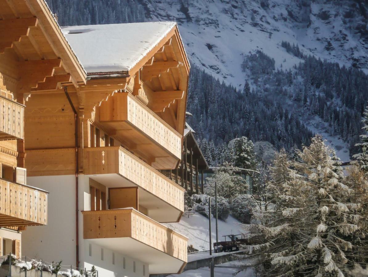 Holiday flat #1, Chalet Aberot, Wengen, Switzerland Exterior foto