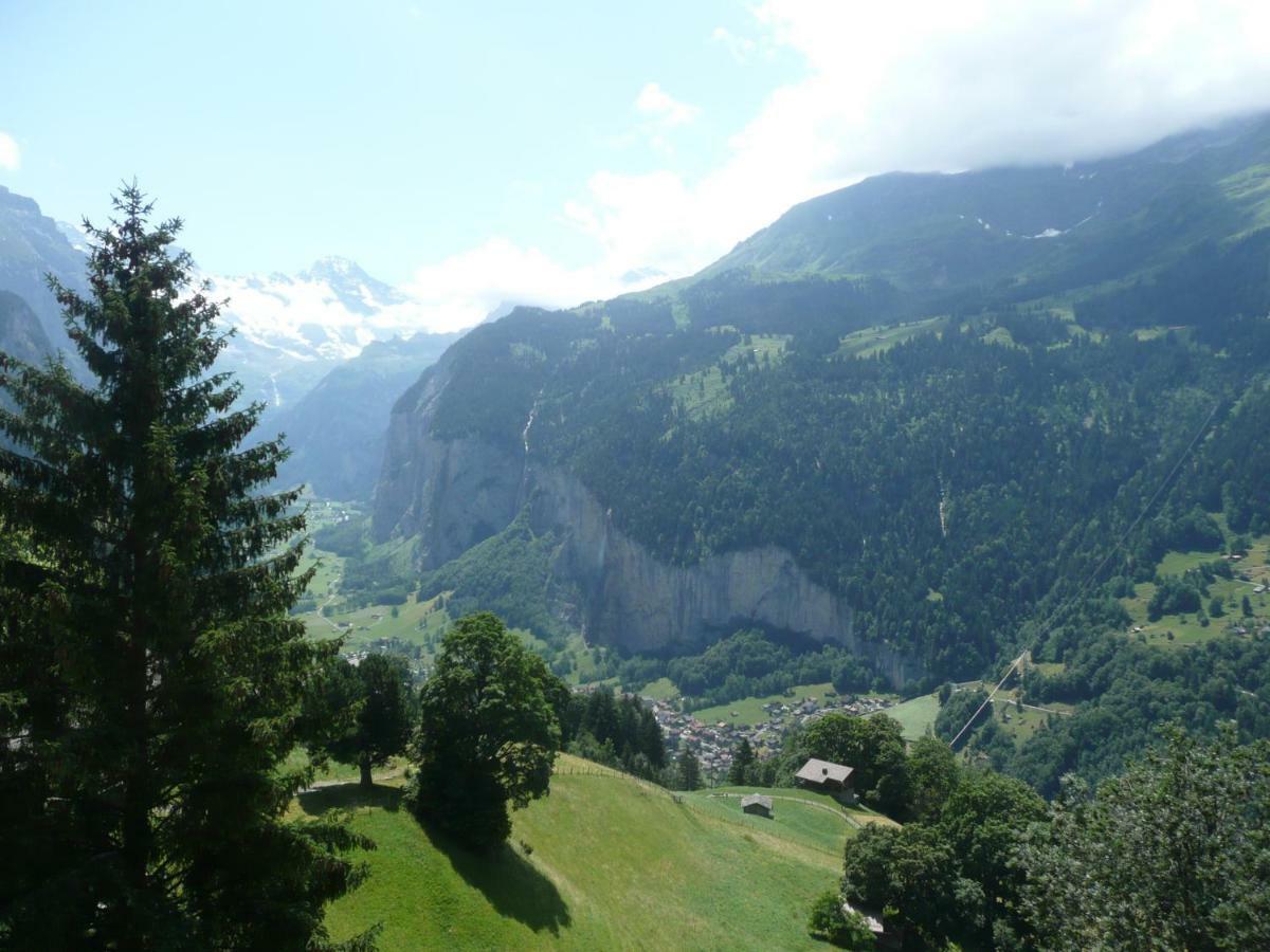 Holiday flat #1, Chalet Aberot, Wengen, Switzerland Exterior foto