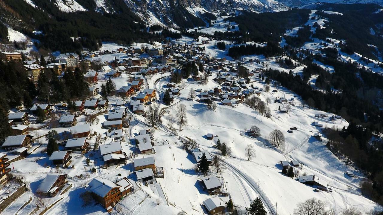 Holiday flat #1, Chalet Aberot, Wengen, Switzerland Exterior foto