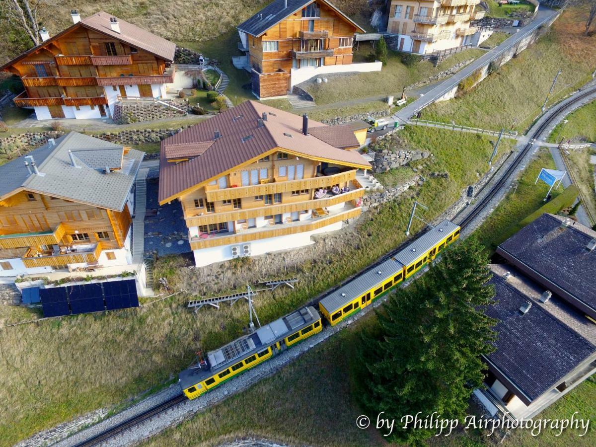 Holiday flat #1, Chalet Aberot, Wengen, Switzerland Exterior foto